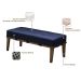 Banco Livia Azul e Mel 140 cm