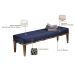 Banco Livia Azul e Mel 160 cm