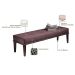 Banco Livia Rosa e Imbuia 160 cm