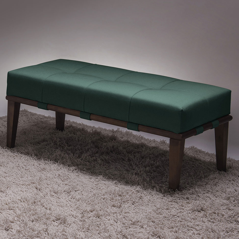 Banco Livia Verde e Imbuia 140 cm