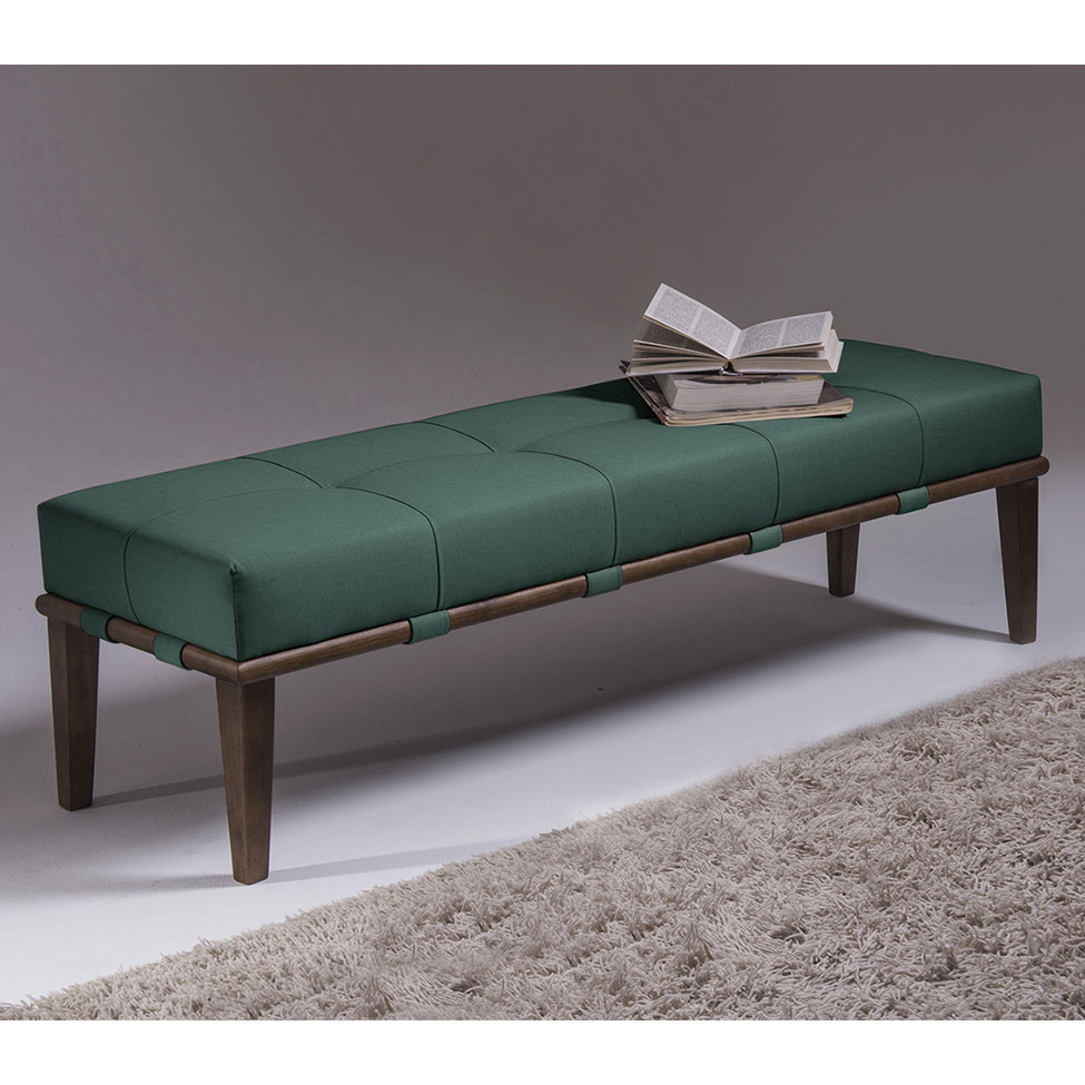 Banco Livia Verde e Imbuia 160 cm