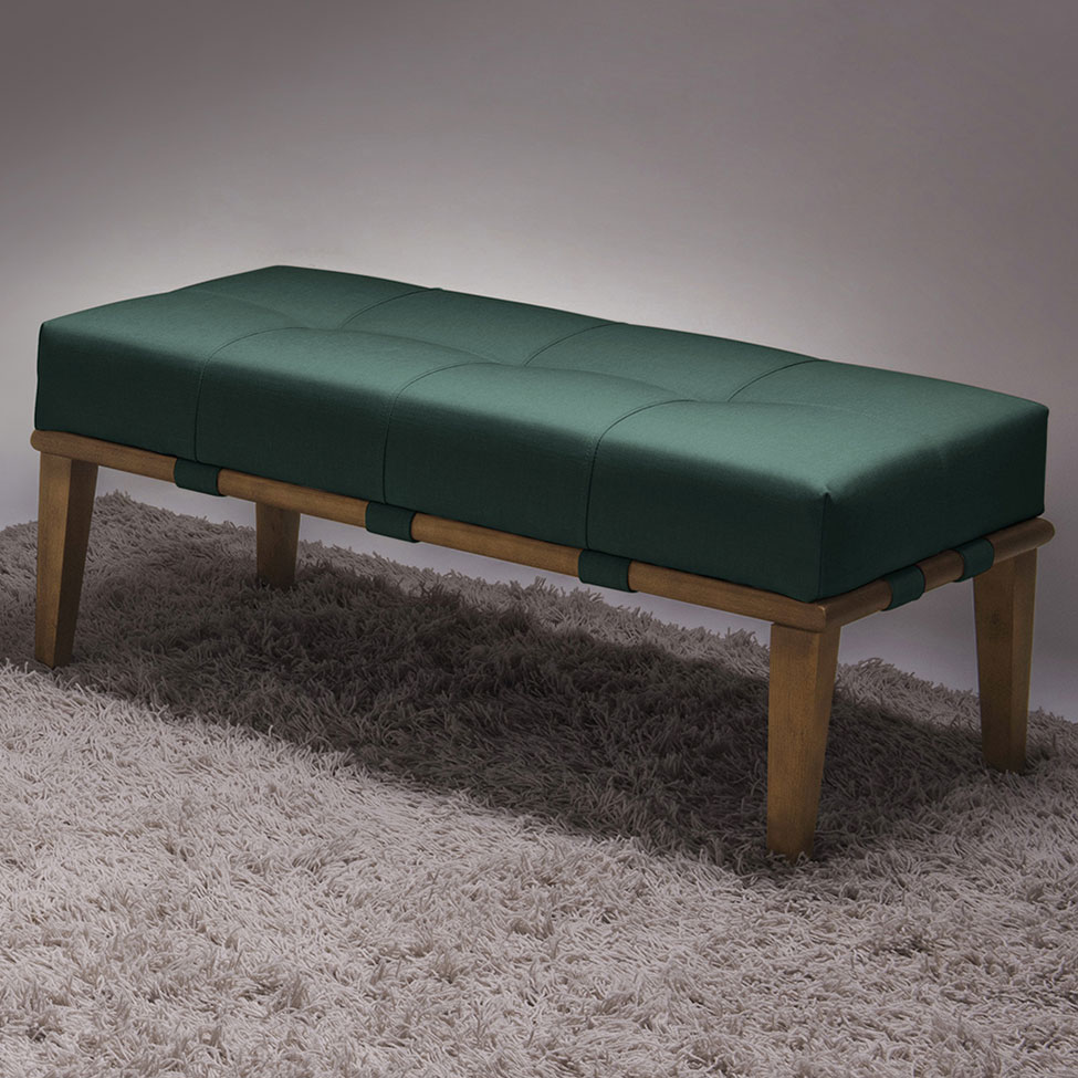 Banco Livia Verde e Mel 100 cm