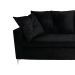 Sofá 3 Lugares Viena 210 cm Soft Preto