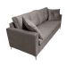 Sofá 3 Lugares Viena 230 cm Soft Cinza