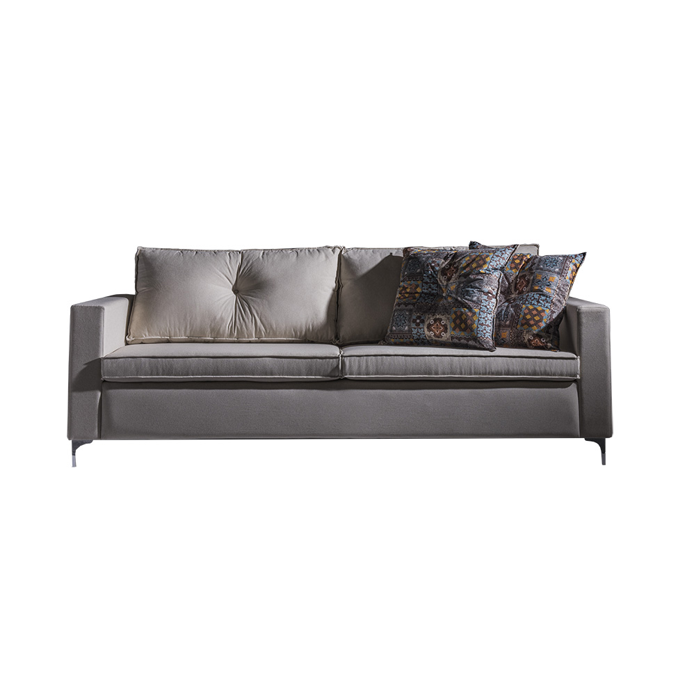 Sofá 3 Lugares Viena 230 cm Soft Marrom Claro