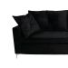 Sofá 3 Lugares Viena 230 cm Soft Preto
