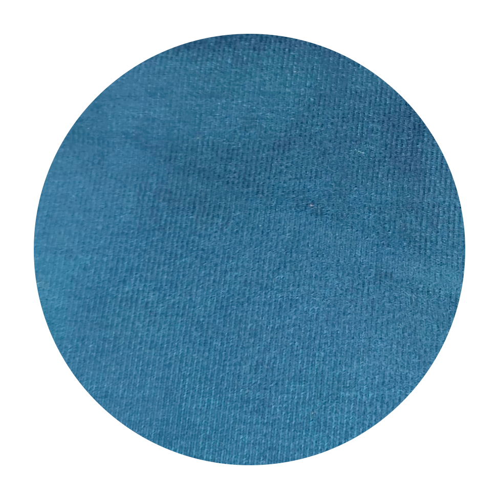 Sofá 3 Lugares Viena Veludo Azul 190 cm