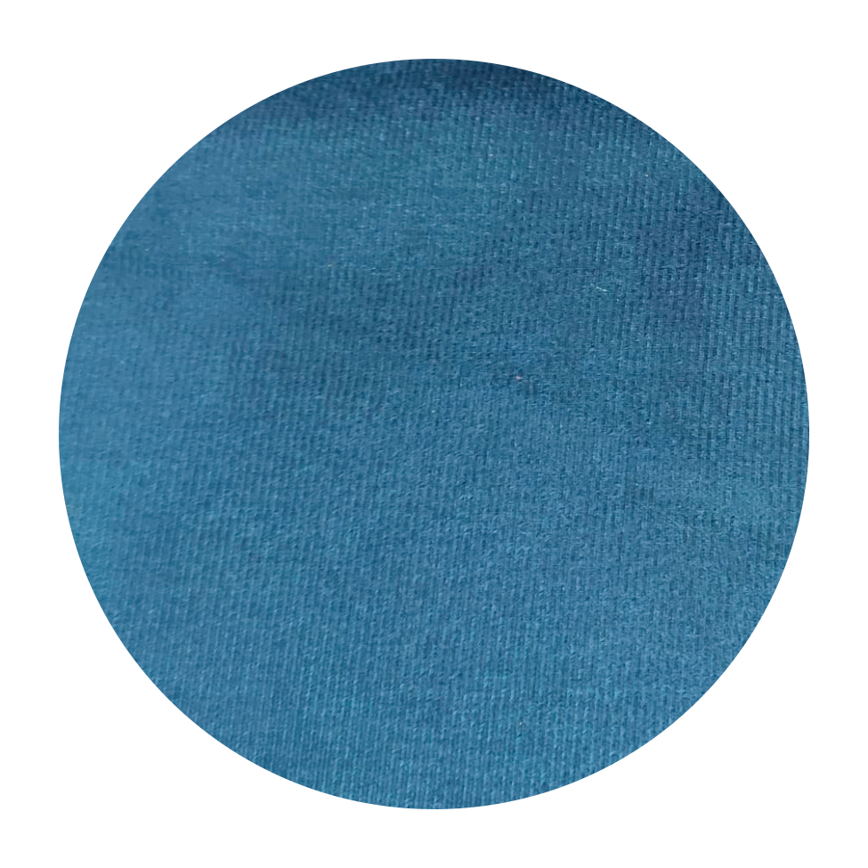 Sofá 3 Lugares Viena Veludo Azul 210 cm