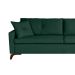 Sofá 3 Lugares Viena Veludo Verde 190 cm