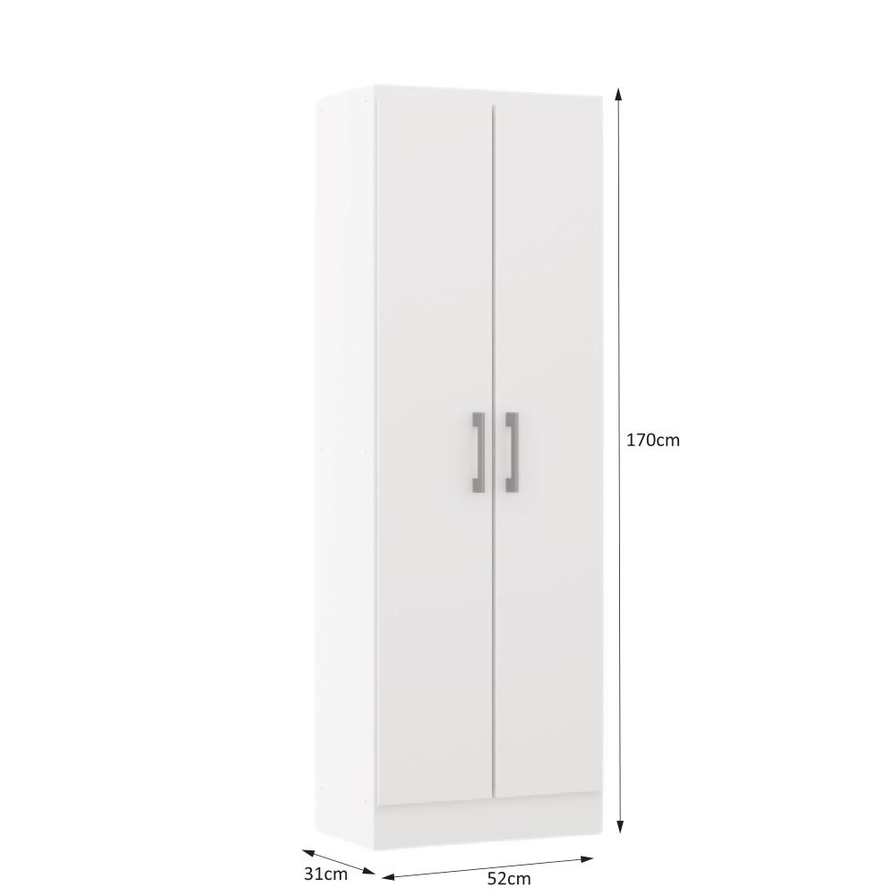 Armário Multiuso 2 Portas Branco