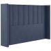 Cabeceira Casal 138 cm Barcell Veludo Azul Soon