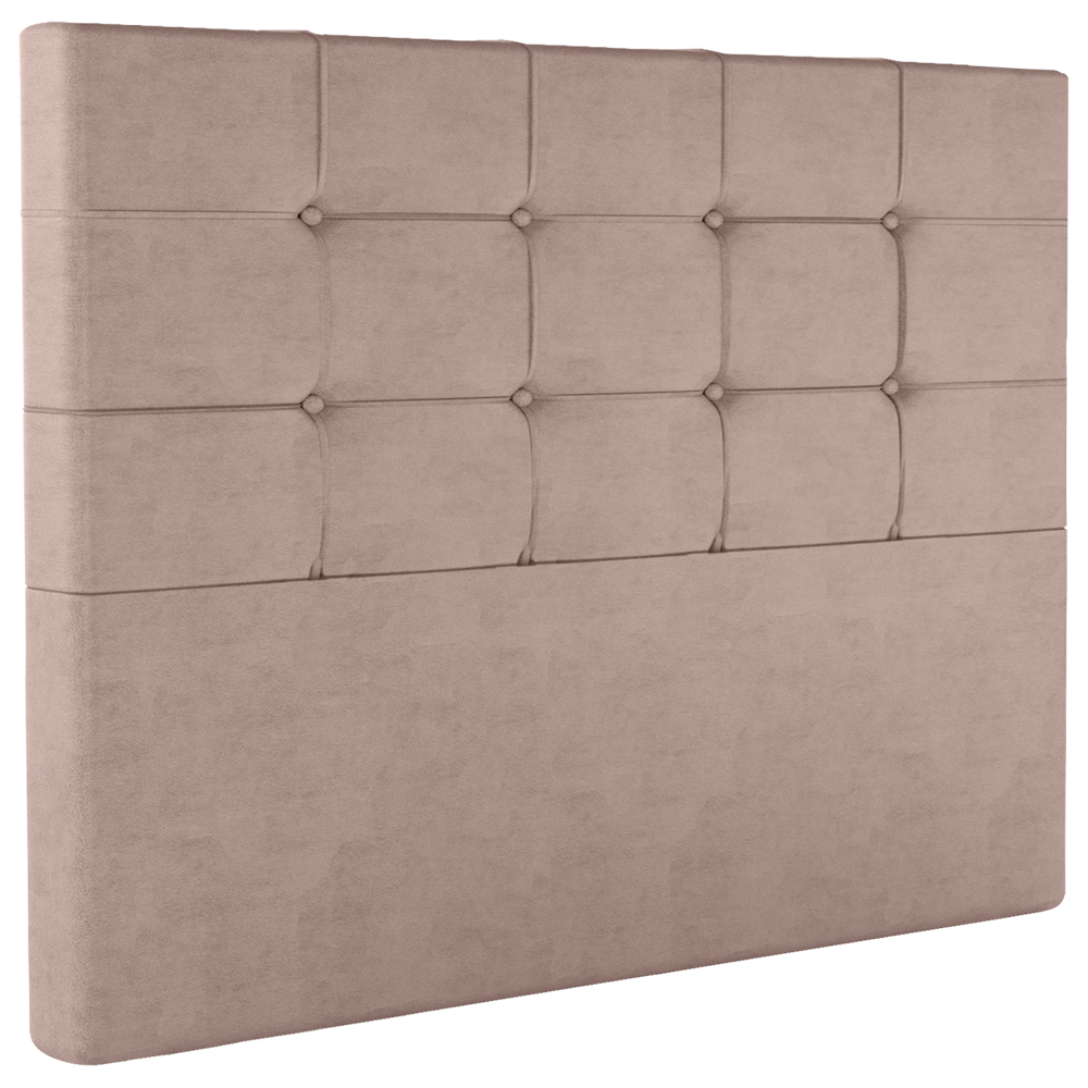 Cabeceira Casal 138 cm Berlin Veludo Rose Soon