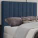 Cabeceira Casal 138 cm Dubai Veludo Azul Soon