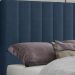 Cabeceira Casal 138 cm Dubai Veludo Azul Soon