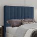 Cabeceira Casal 138 cm Dubai Veludo Azul Soon