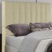 Cabeceira Casal 138 cm Dubai Veludo Bege Soon