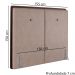 Cabeceira Casal 138 cm Lizz Veludo Rose Soon