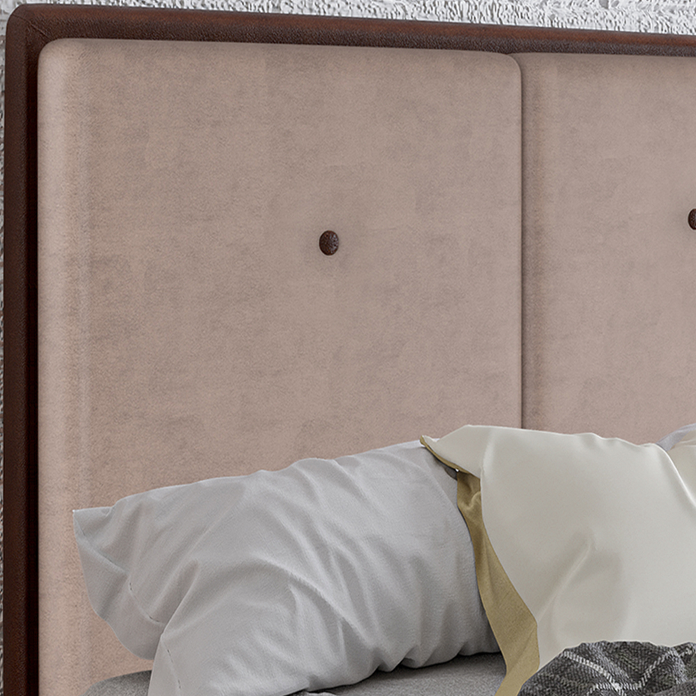 Cabeceira Casal 138 cm Lizz Veludo Rose Soon