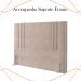 Cabeceira Casal 138 cm London Veludo Rose Soon