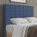 Cabeceira Casal 138 cm Lots Veludo Azul Soon
