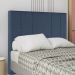 Cabeceira Casal 138 cm Madrid Veludo Azul Soon