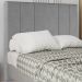 Cabeceira Casal 138 cm Madrid Veludo Cinza Soon