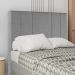 Cabeceira Casal 138 cm Madrid Veludo Cinza Soon