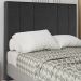 Cabeceira Casal 138 cm Madrid Veludo Preto Soon