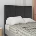Cabeceira Casal 138 cm Madrid Veludo Preto Soon
