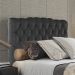 Cabeceira Casal 138 cm Milan Veludo Preto Soon