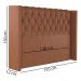 Cabeceira Casal 138 cm Toquio Veludo Terracota Soon