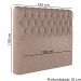 Cabeceira Casal 138 cm Vegas Veludo Rose Soon
