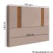 Cabeceira Casal 138 cm Veron Veludo Rose Soon