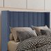 Cabeceira Queen 158 cm Barcell Veludo Azul Soon