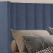 Cabeceira Queen 158 cm Barcell Veludo Azul Soon