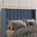 Cabeceira Queen 158 cm Barcell Veludo Azul Soon