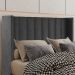 Cabeceira Queen 158 cm Barcell Veludo Preto Soon