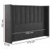 Cabeceira Queen 158 cm Barcell Veludo Preto Soon