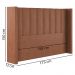 Cabeceira Queen 158 cm Barcell Veludo Terracota Soon
