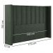 Cabeceira Queen 158 cm Barcell Veludo Verde Soon