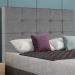 Cabeceira Queen 158 cm Berlin Veludo Cinza Soon