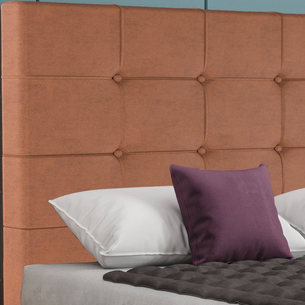 Cabeceira Queen 158 cm Berlin Veludo Terracota Soon