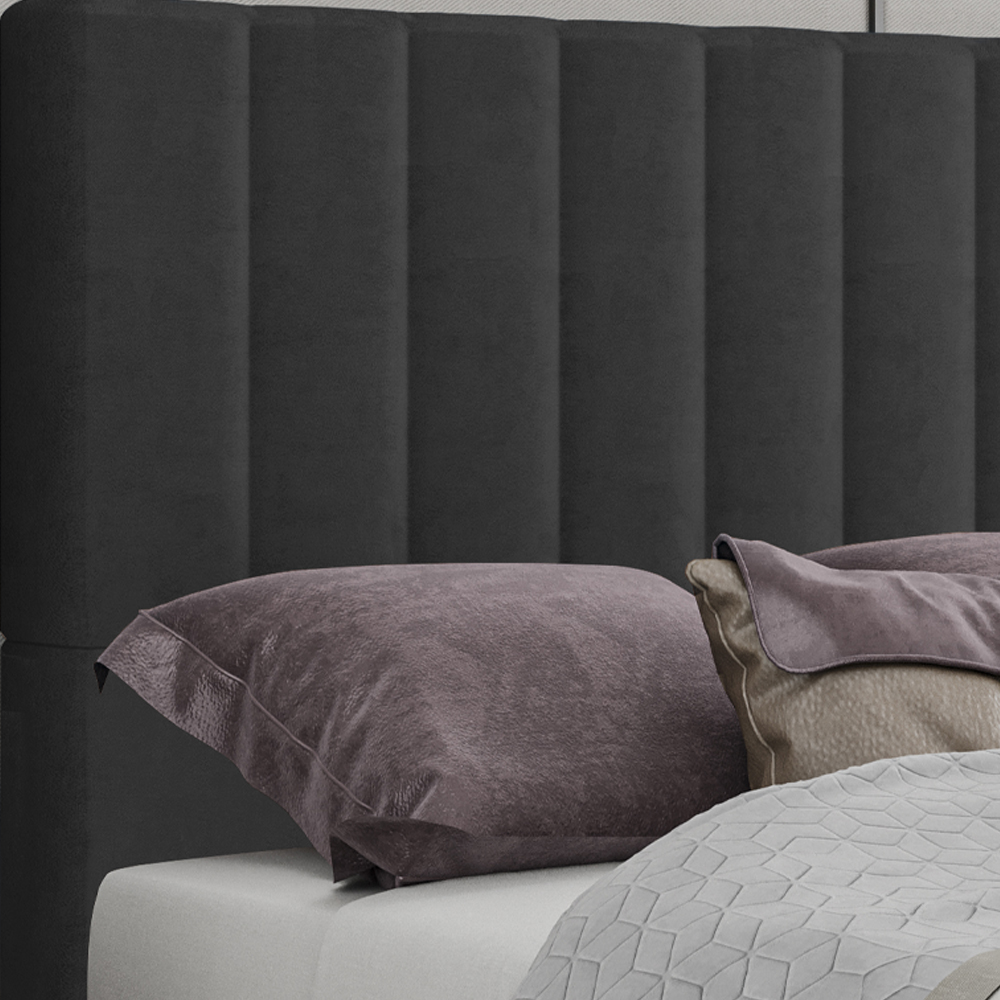 Cabeceira Queen 158 cm Dubai Veludo Preto Soon