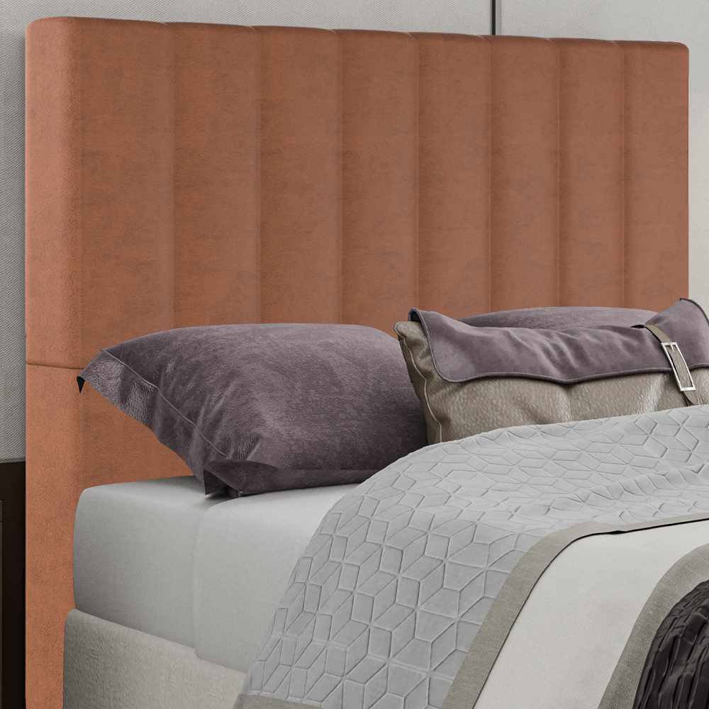 Cabeceira Queen 158 cm Dubai Veludo Terracota Soon