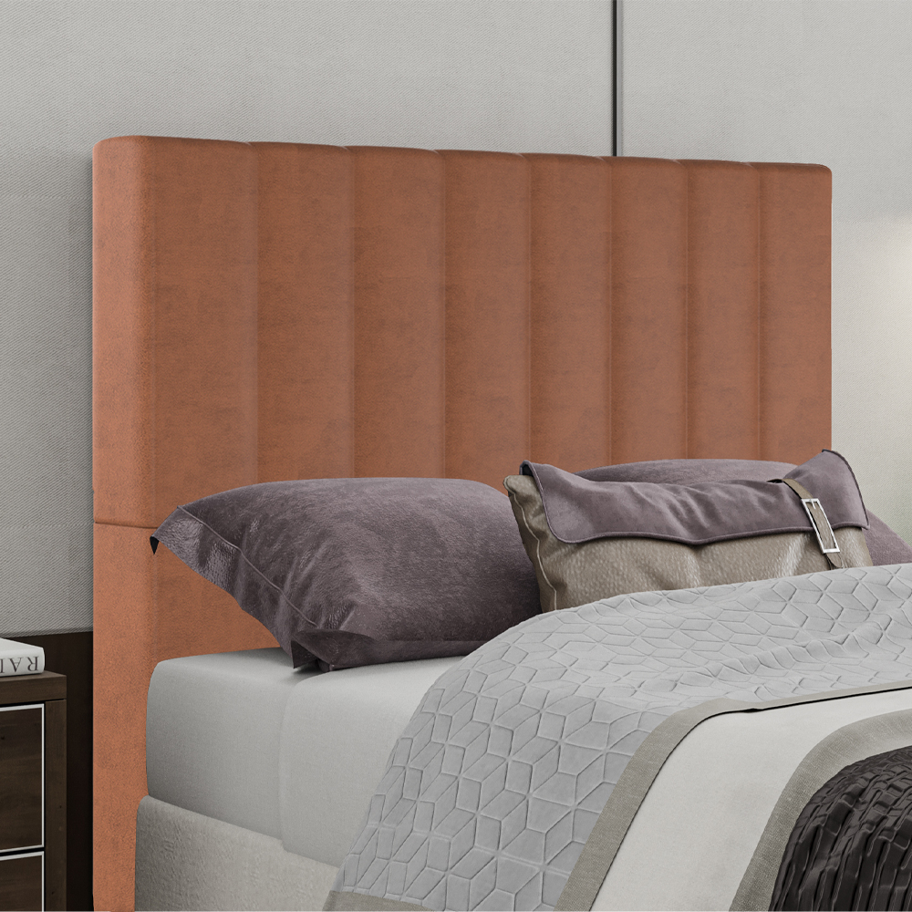 Cabeceira Queen 158 cm Dubai Veludo Terracota Soon