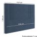 Cabeceira Queen 158 cm London Veludo Azul Soon