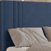 Cabeceira Queen 158 cm London Veludo Azul Soon
