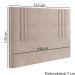 Cabeceira Queen 158 cm London Veludo Rose Soon