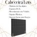 Cabeceira Queen 158 cm Lots Veludo Preto Soon