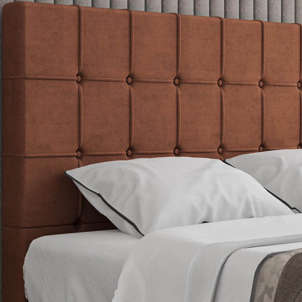 Cabeceira Queen 158 cm Lots Veludo Terracota Soon